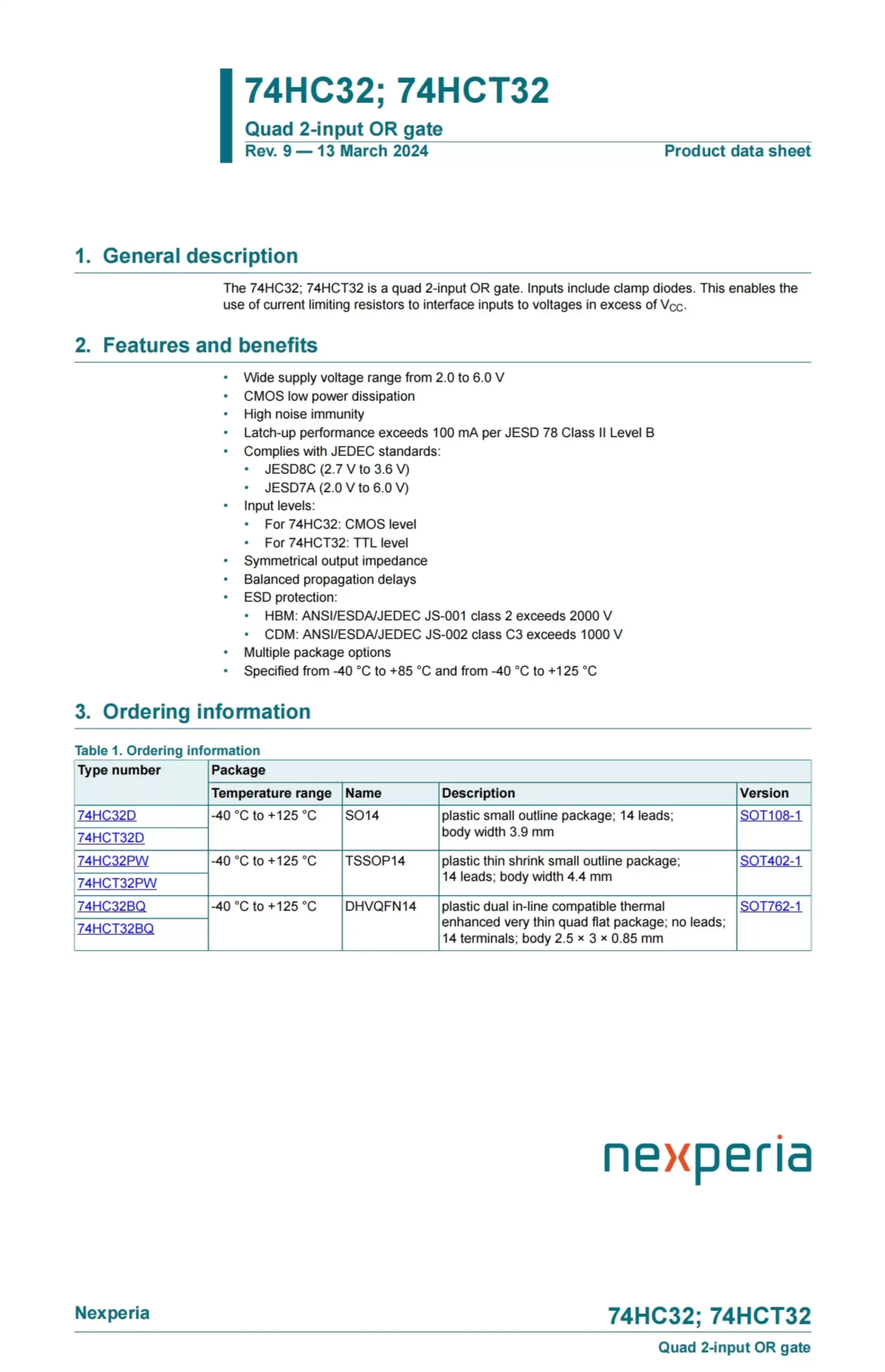 Original - Genuine - 74HC32D, 653 SOIC-14 - Surface Mount Logic Chip - In Stock - 图片 2
