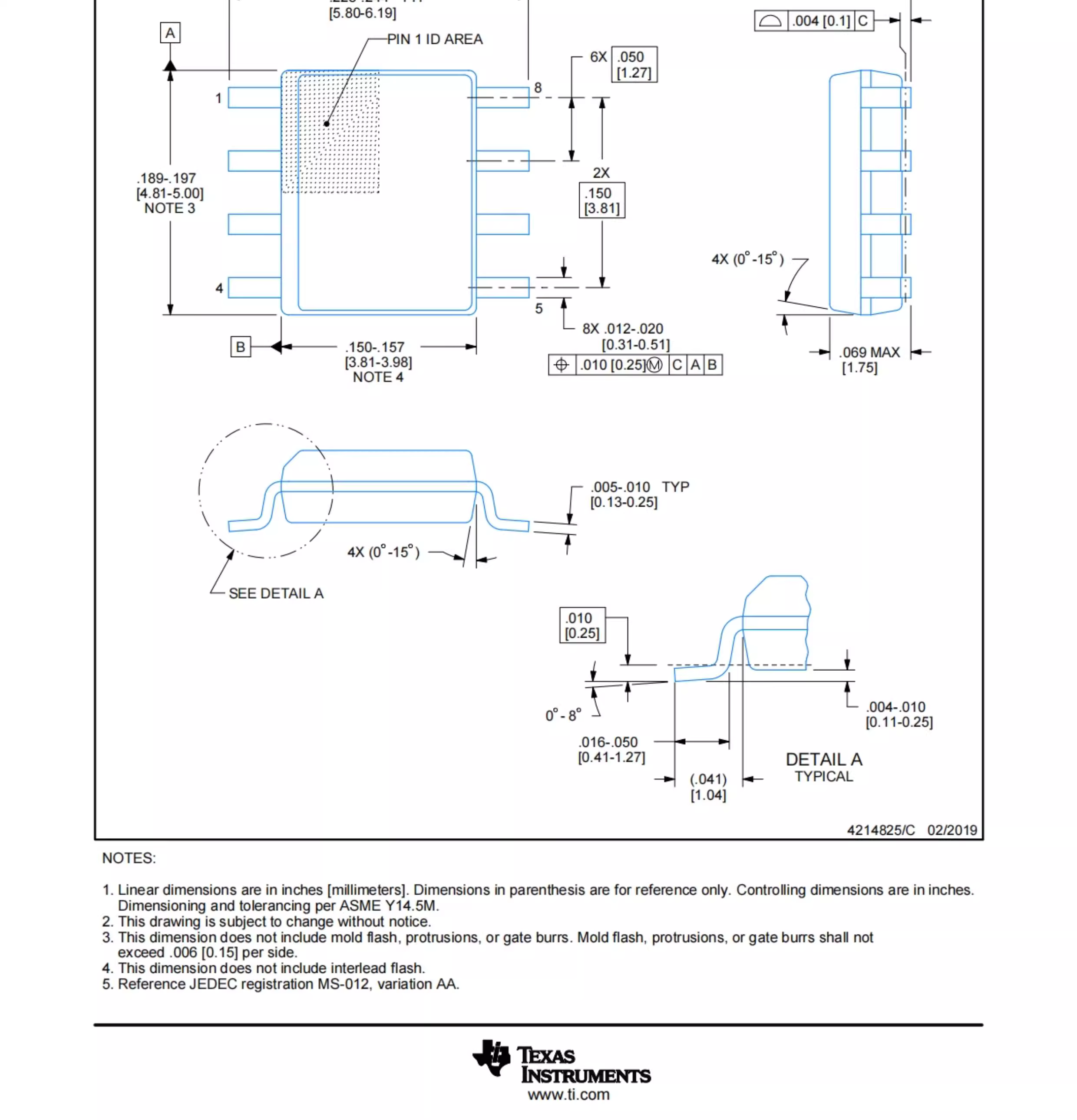 Original - Genuine - SN65176BDR - Surface Mount - SOIC-8, Bi-directional Differential Bus Transceiver - Chip - 图片 2